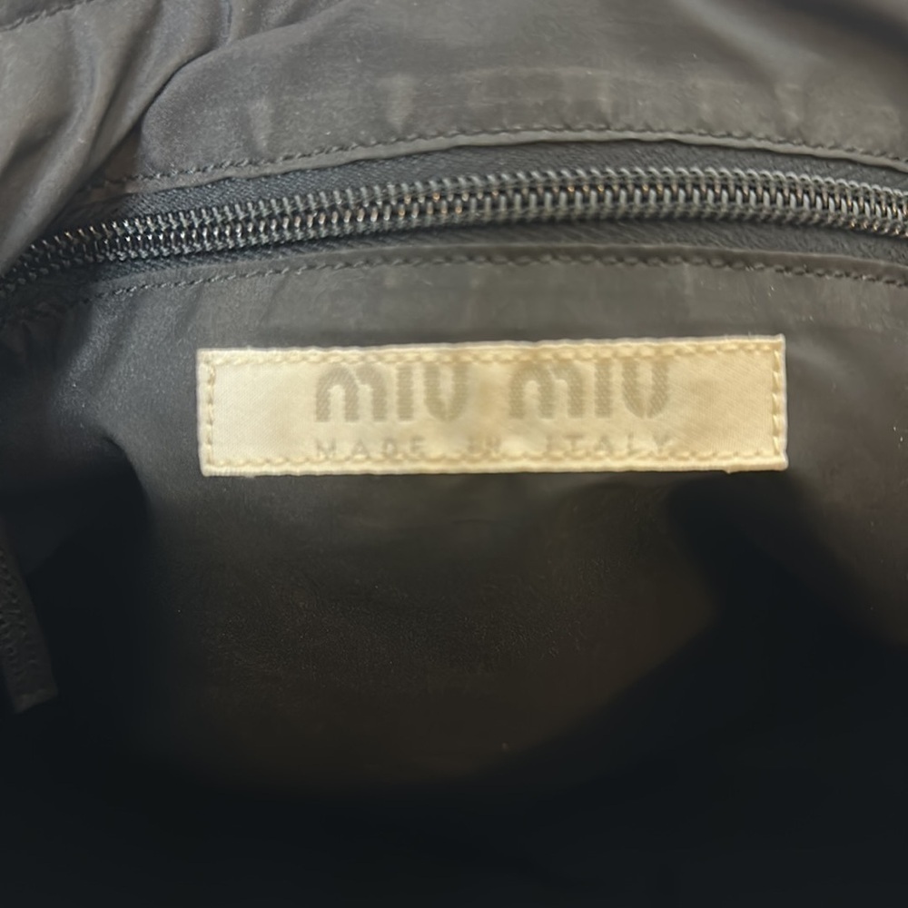 MIU MIU Navy Blue Neoprene Bag 1999-2000 Rare - Picture 10 of 15